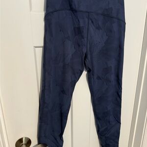Dark Blue Camouflage Leggings